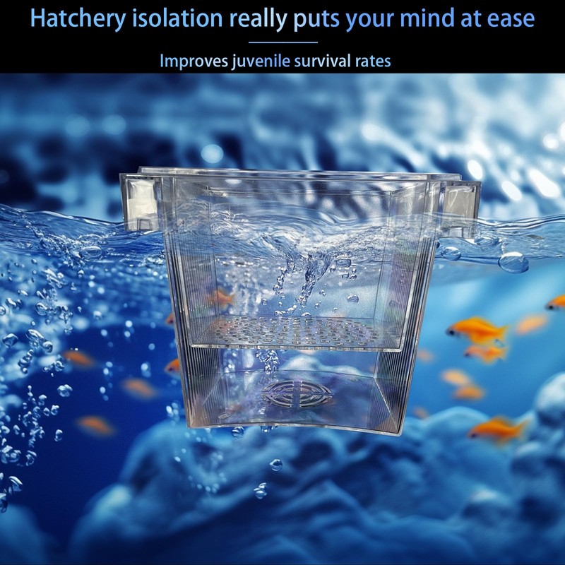 WEAVERBIRD Aquarium Fish Breeder Box, Acrylic Fish Isolation Breeding Box,