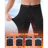 Runhit Men's Thermal Compression Pants Fleece Lined Sports Tights Athletic
