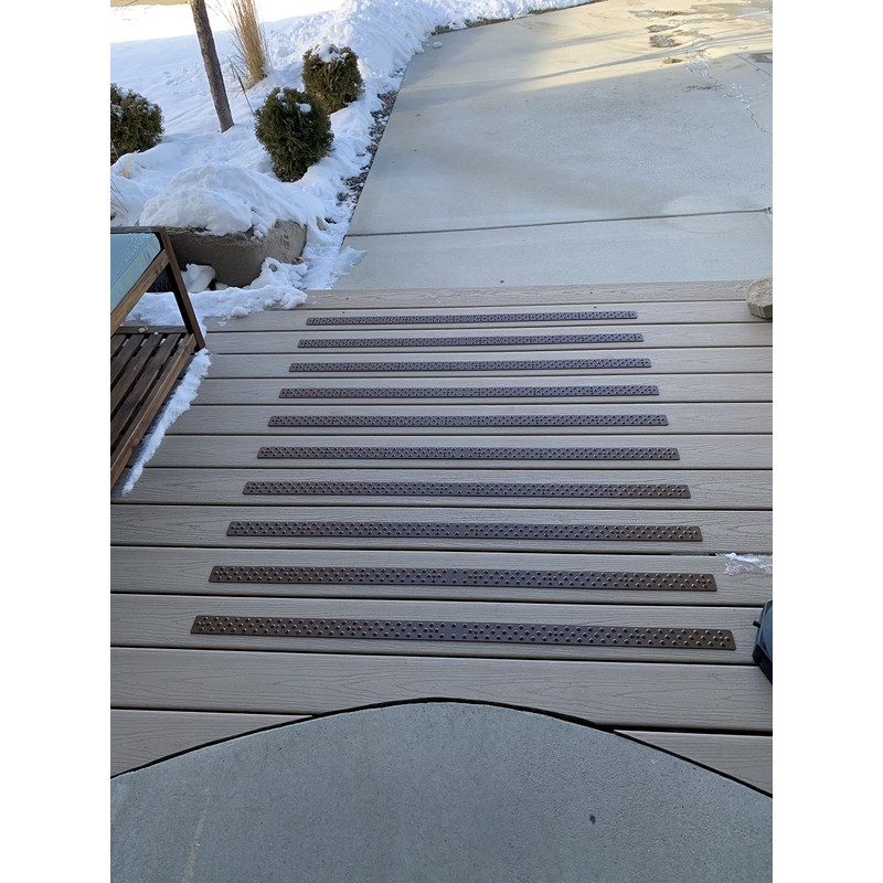 HandiTreads Non-Slip Deck Treads - New England Gray (Single Tread)