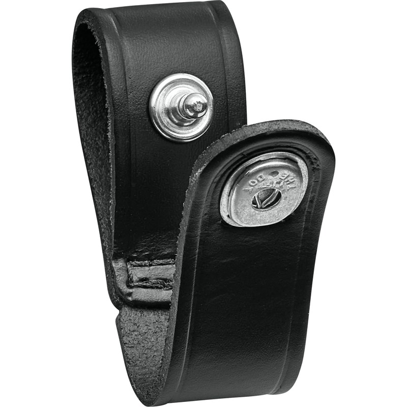 JAY-PEE Tactical Leather Handcuff Strap Holder with Chrome Safety Snap