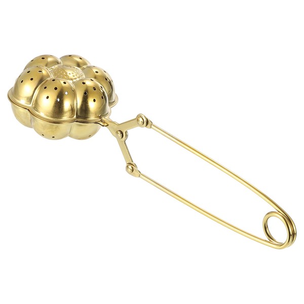 uxcell 1 Pcs Pumpkins Snap Tea Ball Infuser with Handle,
