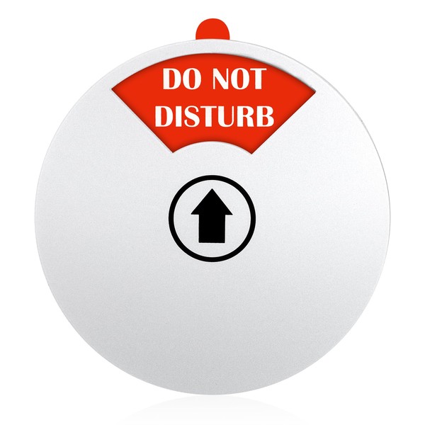 Ptwola Office Door Sign 5 Inch Rotating Privacy Sign Do