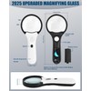 Magnifying Glass with Light, 10X 45X Handheld Magnifying Glass with