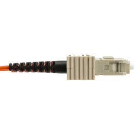 CableWholesale Fiber Optic Cable, 6 Meter (19.6 feet) LC to SC Lucent Connector to Subscriber Connector Duplex 50/125 OM2 Multi-Mode Fiber Optic LC-SC Optical Connection Cable