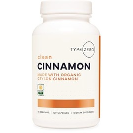 Type Zero Cápsulas De Canela De Ceilán (1200Mg | 120 Cápsulas) Natural, Sin Ogm, Sin Gluten, Suplemento De Canela Orgánica