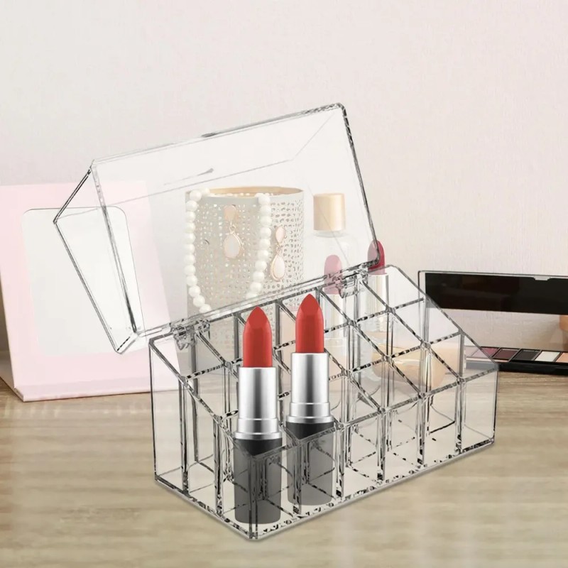 Estuche Porta Pintalabios 18 Compartimentos Brillo De Labios