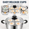 Egg Poacher Pan, Egg Poacher, Stainless Steel, 4 Cups Egg