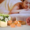 Terracotta Tea Lights Candles Set of 24, Pumpkin Scented for