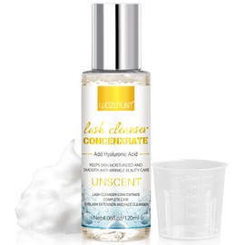 4.06 FL OZ Lash Shampoo Concentrate for Lash Extensions, Lash Cleanser Concentrate Eyelash Extension Cleanser Professional Lash Concentrate for Lash Extension Natural Foaming Cleanser Eyelash Shampoo