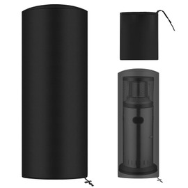 AOOWU Patio Heater Cover, Outdoor Heavy Duty 210D Oxford Fabric, Waterproof Windproof UV Protection, Outdoor Heater Cover, Garden Heater Covers with Adjustable Hem Cord (42 X 42 X 108 CM)