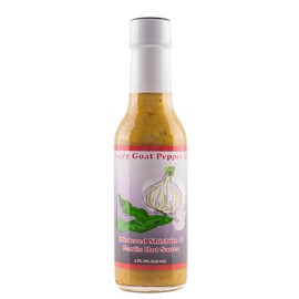 Blistered Shishito & Garlic by Angry Goat Pepper Co, Mild Heat Hot Sauce With Flavors of Shishito Peppers & Green Jalapenos, Made With All Natural Ingredients, 5 fl oz Bottle (1-Pack)
