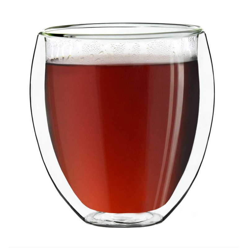 Creano Double Walled Coffee Glasses 250ml - Insulated Cappuccino Cups