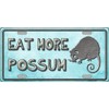 Smart Blonde Eat More Possum Metal Novelty License Plate LP-374