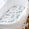 Stretchy Ultra Soft Fitted Bassinet Sheet Moses Basket Fitted Sheets