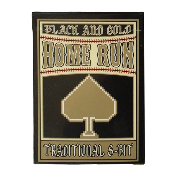 Home Run Games 8-Bit Black & Gold Playing Cards
