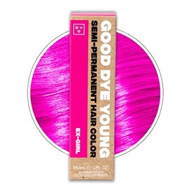 Good Dye Young Tinte Semi Permanente para El Cabello Rayas y Strands(Rosa Ex-Girl) — Color de Cabello Temporal Protector Uv Dura 15-24+ Lavado — Tinte