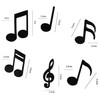 HannaFires 12PCS Musical Note Refrigerator Magnets Creative Memo Clips for