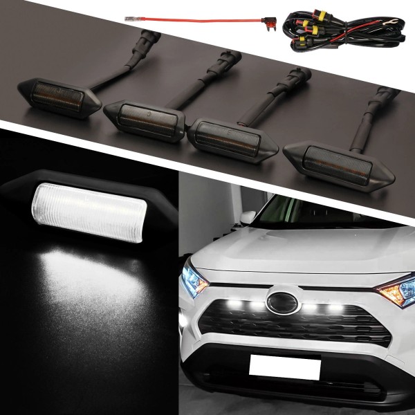 Sidi LED Grill Light for Toyota RAV4 2019 2020-2024 White