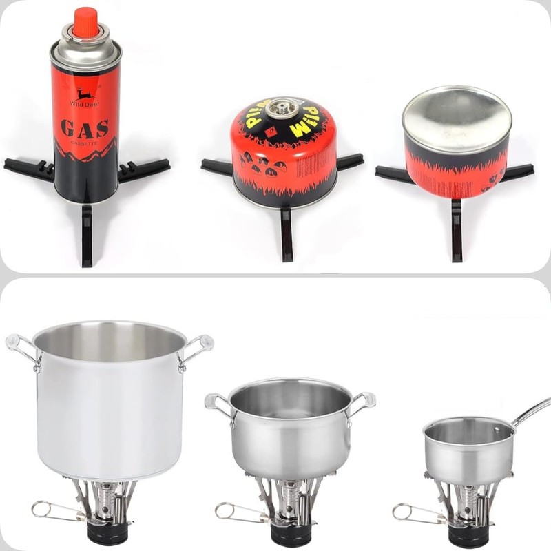 Camping Stove Portable Windproof Camping Gas Stove with Carry Case,