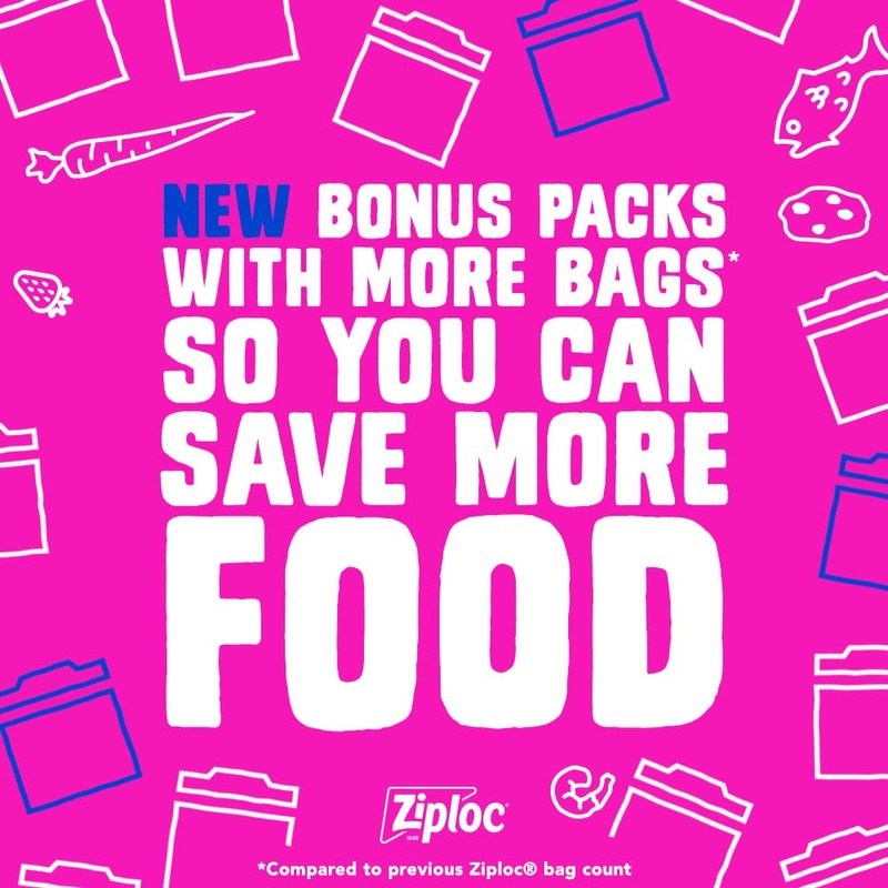 Ziploc Quart Food Storage Slider Bags, Power Shield Technology for