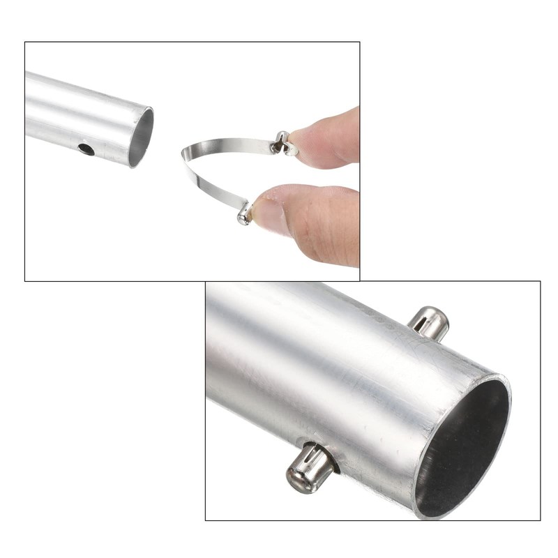 PATIKIL 8.5x6mm Kayak Paddle Snap Pole Push Button Spring Clip