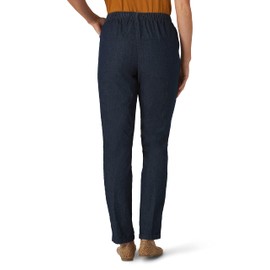 Chic Classic Collection Women's Stretch Elastic Waist Pull-On Legging Pant Dark Shade Denim 12