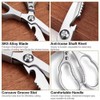 Kitchen Scissors, Heavy Duty Multi-Functional Utility Food Scissors, Stainless Steel
