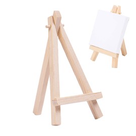PAVIKE Mini Easel Tabletop 12.5cm Wooden Stand Height Adjustable Oil Painting Easel for Sketching Sign Painting Oil Painting Drawing Sketching Children Phone Holder Photo Tool Display Pictures Cards