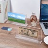 WEBEEDY Pack of 4 Acrylic Banknotes Display Frame Dollar Bill