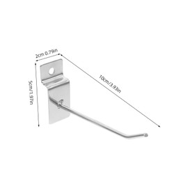 Hohopeti 20pcs Slatwall Hooks for Retail Display Sturdy Panel Hooks for Organizing Garage Kitchen and Store Items Designed for Slatwall Panels
