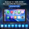 ESSGOO 9 Inch Android 14 4+64G Apple Carplay Stereo Bluetooth