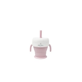Baby's Brew The 2 in 1 Collapsible Snack and Straw Cup -Pink