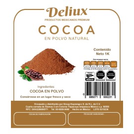 Cacao En Polvo Cocoa 100% Natural 1k Delicioso