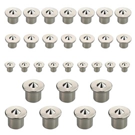 Pack of 30 Wooden Dowel Centring Tips, Solid Dowel Marker Set, Dowel Tips, Dowel Aid Wooden Dowel Hole Marker Dowel Set 6/8/10/12 mm Centring Pin for Woodwork Drilling Tools