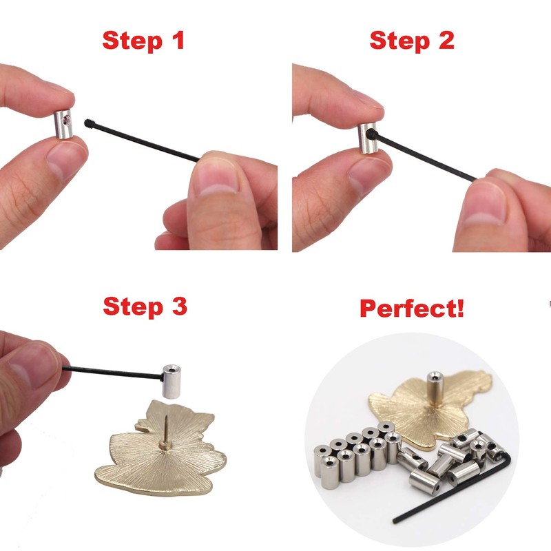EuTengHao 100 Pieces Pin Locks Pin Backs Locking Pin Backs