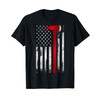Fireman Thin Red Line American Flag Axe gift for Firefighter