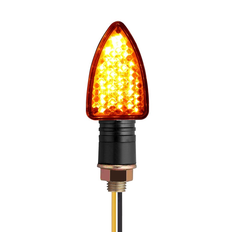 Justech 4PCS Motorcycle Indicators 15 LEDs Motorbike Turning Indicators Waterproof