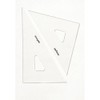 ドラパス(Drapas) 三角定規 目盛なし 2MM厚 15cm 13021