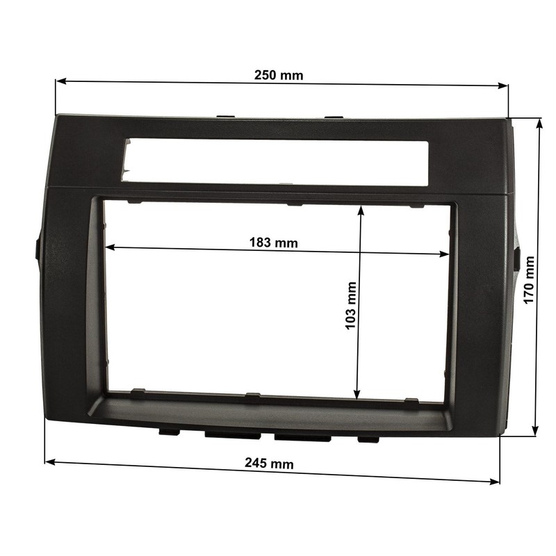 tomzz Audio 2455-052 Double DIN Radio Faceplate Compatible with Toyota