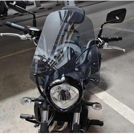 Motorcycle Wind Deflector Wind Shield for Vulcan S 650 2015-2024 2025 2026 Front Windscreen Touring Screen Wind Visor Protector (Grey Smoke)