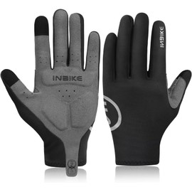 INBIKE Guantes de Lana Fina para Hombre y Mujer, Guantes Acolchados con Pantalla táctil para Ciclismo, para Correr, Conducir, Andar en Bicicleta, Senderismo