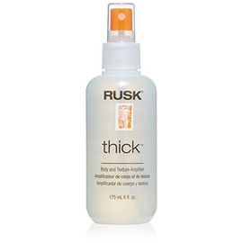 RUSK Designer Collection Thick Body and Texture Amplifier Spray, 6 Oz, For Fine, Limp, Flat or Lazy Hair Types - Contains Wheat Protein, Adds Strength, Texture, Volume & Moisture