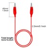 20 PCS Alligator Clips Electrical, 5-Color 21.5inch Test Leads with
