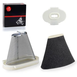 Air Filter & Cage Guide & End Cap For Yamaha Raptor 660 660R YFM660R 2001 2002 2003 2004 2005