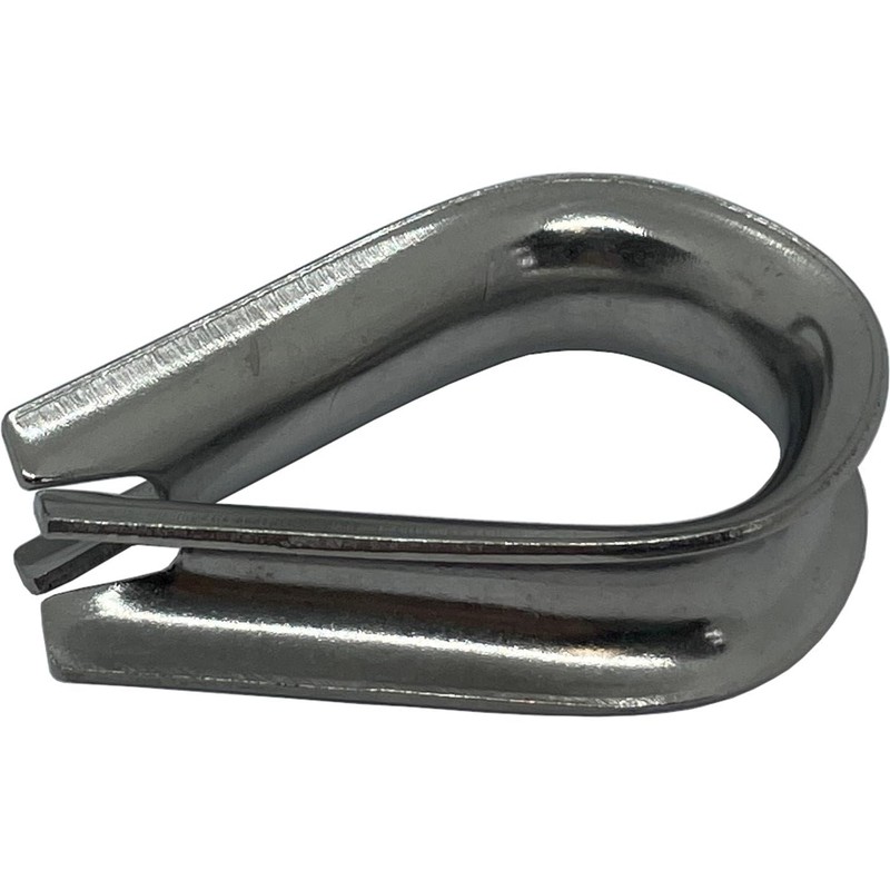 10x Wire Rope Thimble Stainless Steel V4A 316 6 mm