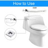 2 Pack Toilet Handle Replacement Compatible with Kohler Toilet Handle