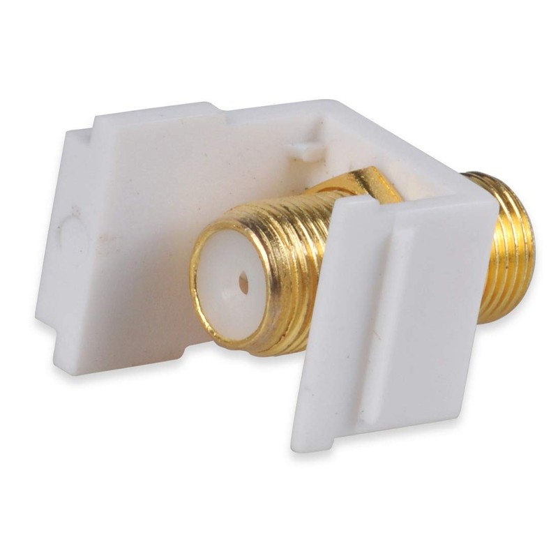 Coaxial Wall Plate, Conshine F-Connector Keystone Jack for TV Coax
