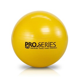 Exercise Ball  Professional Series Stability with 45 cm Diameter for Athletes 4'7" to 5'0" Tall Slow Deflate Fitness Improved Posture Balance Yoga Pilates Core Yellow - Color: Yellow - 45cm