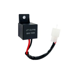 JZK 12V 2pin Motorcycle LED indicator relay pre wired 2 pin led flasher relay waterproof for car motorbike led turn signal light relay 2-pin blinker