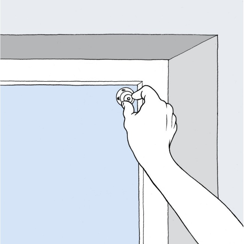 Easyblinds easynight Blackout Blind Accessories, Fabric Fasteners and suction cups